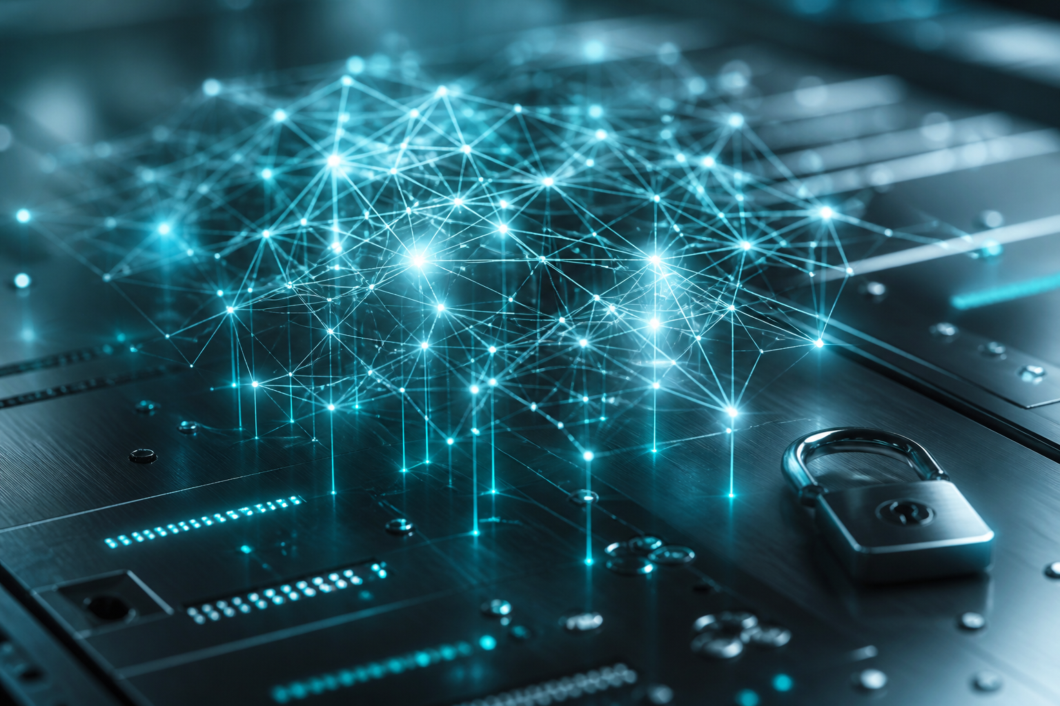 Abstract secure AI network visualization